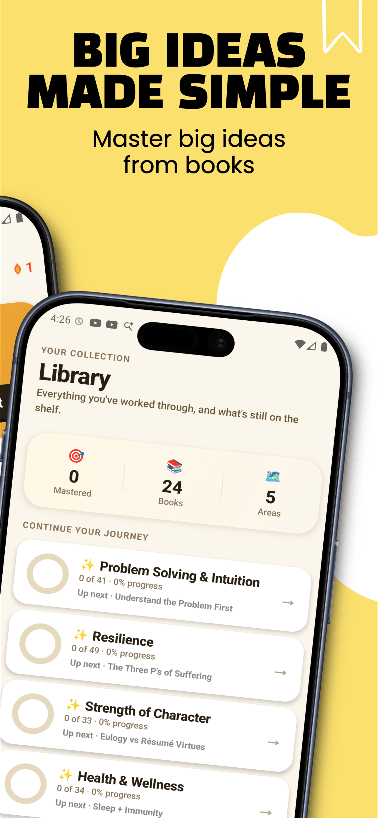 Library screen